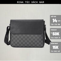 Cặp sách đi học thời trang túi đeo chéo to đựng laptop, ipad, tài liệu đi làm giỏ chéo quai phong cách đơn gỉan basicMIN