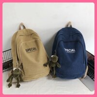 Cặp sách học sinh cỡ to đẹp độc, balo nhiều ngăn lớn tiện dụng cho nam nữ phong cách unisex Special độc lạ phá cách