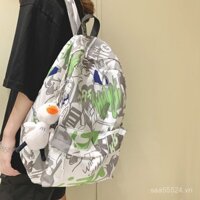 Cặp sách nữ phong cách Hàn Quốc ulzzang học sinh trung học sinh tiểu học Ba lô đơn giản tươi mới dung tích lớn đeo hai vai gọn nhẹ