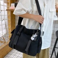 Cặp sách vải đeo chéo hai đai kiểu dáng basic BAG U CD92