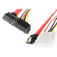 Cáp Sata 7+15pin sang 7+4pin Molex dài 40cm gắn cho ổ cứng, đầu ghi camera