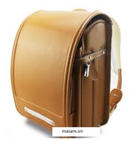 Cặp siêu nhẹ,Cặp chống gù lưng Randoseru Nhật bản, Cặp sách ba lô randoseru chống gù lưng nhật bản cho học sinh cấp 1 màu vàng da bò