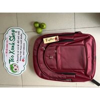 Cặp sinh viên, học sinh cấp 2 , balo đỏ đen đa năng nhiều ngăn, size đại , đựng laptop