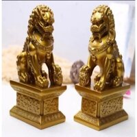 cặp sư tử. sư tử đá mini. cặp kỳ lân. đủ màu sắc khác nhau. trong thủy may mắn giàu có.