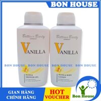 CẶP SỮA TẮM VÀ DƯỠNG THỂ VANILLA BETTINA BARTY ĐỨC 500ml HƯƠNG NƯỚC HOA