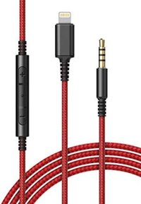 Cáp tai nghe thay thế chứng nhận Apple MFi với đầu nối Lightning của iPhone (3,5mm), có Mic & Điều khiển âm lượng từ xa – Tương thích với Beats/Sony/Sennheiser và Audio Tech