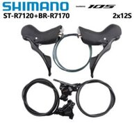 Cặp tay lắc kèm heo dầu 12s Shimano 105 Disc ST-R7120+BR-R7120 Disc Brake/Shifter & Caliper