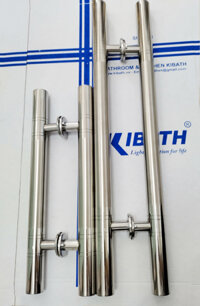 Cặp Tay Nắm Cửa Cổng Inox 304 Ống Phi 32 - Bô dai 60 cm