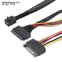 Cáp technicolorepic 12G Mini SAS HD sang U.2 36P 0,5M / 1M có nguồn SATA cho U.2 SSD TEC