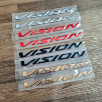 Cặp tem chữ nổi VISION đời 2021 chuẩn mẫu ZIN nhựa cứng siêu bền, keo dán chắc chắn chống nước tốt