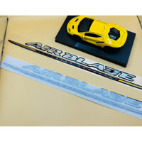 CẶP TEM DÁN XE ốp sườn bụng sau chữ  AB AIR BLADE BÌNH XĂNG CON ĐỜI ĐẦU 2007 ( GIÁ 1 CẶP )