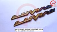 CẶP TEM TITAN CHỮ LUVIAS DÁN XE HONDA  YAMAHA LUVIAS DÀY DẶN TINH SẢO
