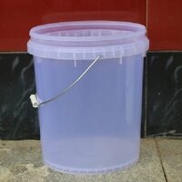 Cấp Thực Phẩm Xoắn Ốc Xô Nhựa Trong Suốt Xô Bảo Quản 14 Thùng Có Nắp Xô 15 Lít 16 Lít 20 Lít Xô Lít Hộ Gia Đình