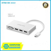 Cáp Thunderbolt 3 to VGA, 3 cổng USB 3.1 Ugreen 40375