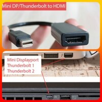 Cáp Thunderbolt Mini Displayport sang HDMI 4K, hãng Lenovo. Kết nối Macbook, Laptop ra máy chiếu, màn hình, Tivi HDMI