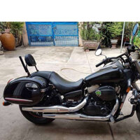 Cặp thùng hông honda shadow 400-750 rộng 23cm + tặng kèm bộ pass ốc vít