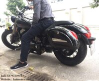 Cặp Thùng Hông Honda Shadow 400-750 Rộng 13cm+Bộ Pass Ốc Vít.