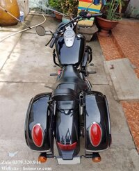 Cặp Thùng Hông Honda Shadow 400-750 Rộng 23cm+Tặng Kèm Bộ Pass Ốc Vít.