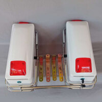 Cặp thùng hông xe máy màu trắng+ full phụ kiện.