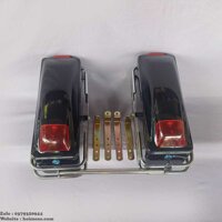 Cặp Thùng Hông Xe Máy, Xe Motor Classic Rộng 15cm+Đèn+Cây Ngang.