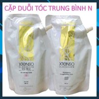 Cặp thuốc duỗi ép tóc Loreal Pro X-Tenso Oleoshape Smoothing Cream thẳng suôn mượt nhẹ mùi cao cấp 400ml2 - TÓC TRUNG BÌNH N