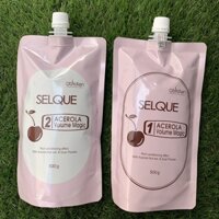 Cặp thuốc duỗi phồng, cúp Selque Volume Acerola Magic Obsidian 500gx2