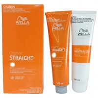 Cặp thuốc duỗi tóc cao cấp Wella Straighten It 100mlx2 ( New 2023 )