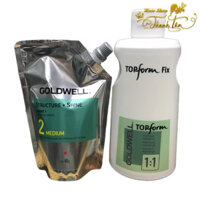 Cặp thuốc uốn Goldwell Structure + Topform Fix 1/1 400ml/1000ml [ TT ]
