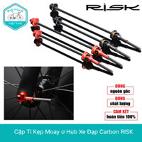 Cặp Ti Kẹp Moay ơ Hub Xe Đạp Carbon RISK