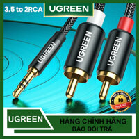 Cáp tiếng động 3.5mm Ra 2 Đầu bông sen thời thượng hàng hiệu Ugreen 10749 10583 10584 10590 10591 AV116