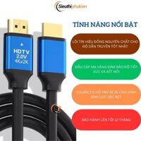 Cáp tivi HDMI full HD 4Kx2K dài 5m xịn- bảo hành 1 năm, Dây HDMI 5m 4k, HDMI 2.0