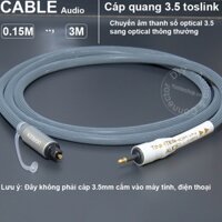 Cáp toslink 3.5 cắm cho DAC TV box Loa - Digital optical audio cable