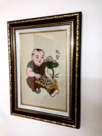 Cặp tranh đông hồ gốc: Nhân Nghĩa - Lễ Trí treo Tết - mã số MS721