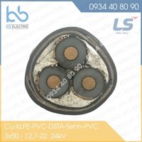 Cáp trung thế LS VINA Cu/XLPE/PVC/DSTA/SehhPVC 3×300 12.7/22 (24) kV