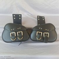 Cặp Túi Da Treo Hông  Xe Máy, Túi Đựng Đồ Cho Mô Tô, 25cm