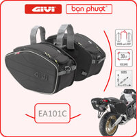 Cặp Túi Treo Hông Xe Givi EA101C - Túi Đôi Givi 30L Treo Hông Xe Máy Có Thể Mở Rộng - Pair Of Saddle Bags 30Ltr EA101C
