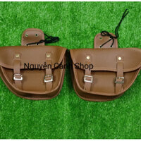 Cặp túi treo hông ,xe moto ,mẫu túi sún màu da bò, xe cafe tracker ,độc lạ