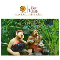 Cặp tượng Chí Phèo - Thị Nở cỡ nhỏ tượng tiểu cảnh Bát Tràng