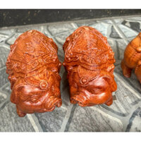 Cặp tượng gỗ heo phát tài gỗ hương nguyên khối ngang 20 cm