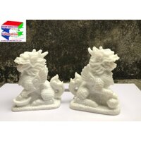 Cặp tượng Kỳ lân phong thủy, kỳ lân trấn trạch, trừ tà (nhiều màu sắc) cao 12cm. trang trí tiểu cảnh, bonsai, ghép lũa,