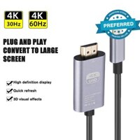 Cáp tương thích Usb c sang Hdmi 4k @ 60hz Type-c sang Hdmi Cáp tương thích Bộ chuyển đổi tốc độ cực cao B3u7