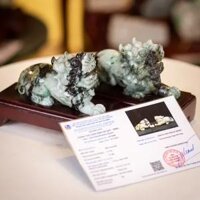 Cặp Tỳ Hưu Ngọc Phỉ Thúy (Ngọc Jadeite) Tự Nhiên Cao Cấp 2,3kg - M23502