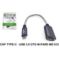 Cáp Type C -> USB 3.0 OTG M-pard MD 012 , cáp chuyển từ Type C sang USB đầu cái - female , Type C OTG