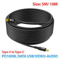 Cáp Type C to Type C dài 5M 10M 20M cho máy ảnh, camera, màn hình 4K, 5K (PD100W, 8K 4K, USB 20Gbps, 5 Gbps)