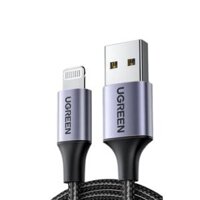 Cáp Ugreen USB-A to lightning chuẩn MFI vỏ nhôm dài 1M 60156