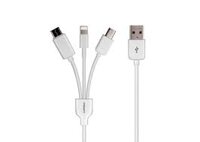 CÁP USB -> TYPE-C + LIGHTNING + MICRO USB 1.2M PISEN (AP07-1200)