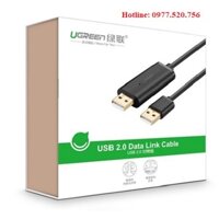 Cáp USB 2.0 Data Link dài 2m Ugreen 20233 chia sẻ dữ liệu giữa 2 máy tính