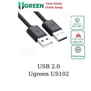 Cáp USB 2.0 hai đầu đực dài 2m Ugreen 10311