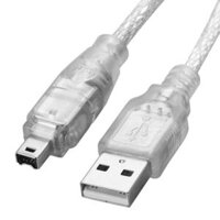 Cáp USB 2.0 Male to Firewire iEEE 1394 4 Pin Male iLink, Chiều dài: 1.2m