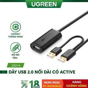 Cáp USB Ugreen UG-20214 - 10m